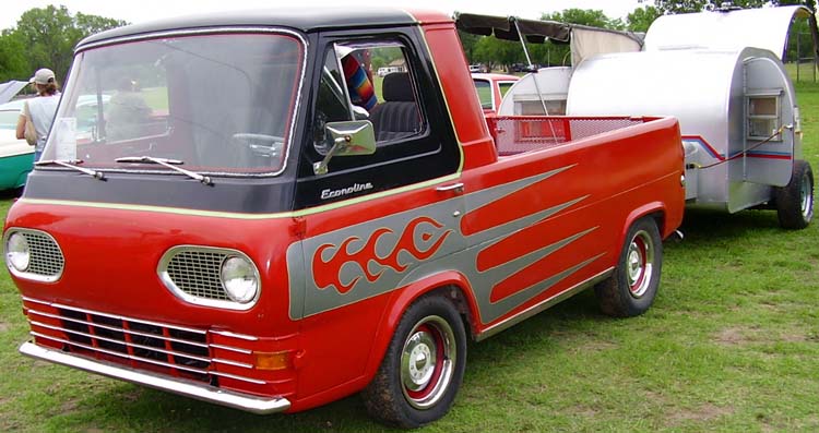 65 Ford Econoline Pickup w/Teardrop