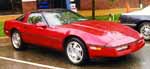 90 Dark Red Corvette